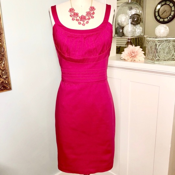 Calvin Klein Dresses & Skirts - Calvin Klein Hot Pink Pleated Sleeveless Dress